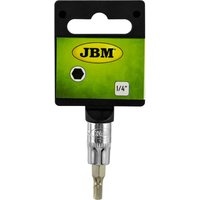 JBM - 13375 Stecknuss 1/4 Inbus-Spitze, 4mm - Verchromt von JBM
