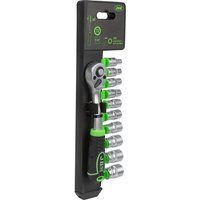 JBM - 72-Zahn-Knarre mit 1/4' Innensechskant-Steckschlüsseln 54030 von JBM