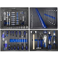 JBM43708A Set mit 4 EVA Carbon Modulen für Werkzeugwagen - Blau von JBM