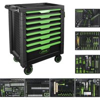 JBM54718 Werkzeugwagen mit 8 Schubladen, bewaffnet mit 289 Teilen von JBM