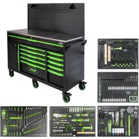 JBM54724 Werkzeugwagen mit 11 Schubladen und Lochblech - montiert JBM54724 Werkzeugwagen mit 11 Schubladen und Lochblech - montiert von JBM