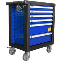 Werkzeugwagen 6 schubladen blau JBM 53447 von JBM