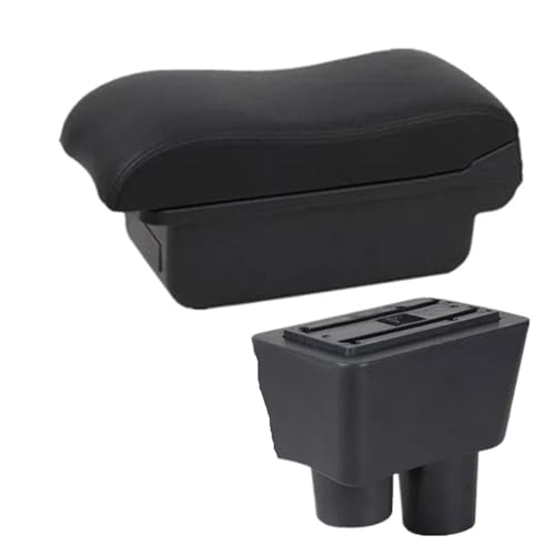 JBPIHZT Armlehne Für N&issan Für Almera Auto Armlehnenbox Aufbewahrungsbox Innenraum Nachrüstung(A2 schwarze Linie Kein USB) von JBPIHZT