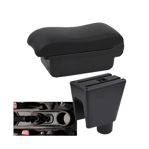 JBPIHZT Für C&hevrolet Für Spark Armlehnenbox Für Spark 3 III Für Aveo Autoarmlehne Innenraumteile Zentrale Aufbewahrungsbox Mit USB(A2 schwarze Linie Kein USB) von JBPIHZT