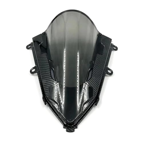 JBPIHZT Für CBR650R CBR650R CBR650R 2019 2020 2021 2022 2023 2024 Motorrad Windschutzscheibe Frontscheibe Sport Verkleidung(Carbon Grey) von JBPIHZT