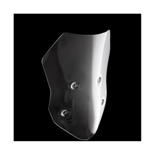 JBPIHZT Für CFMOTO 650MT 650 MT Windschutzscheibenmodifikation Frontscheibe Und Hohe Brustpanzer-Windschutzscheibe Spoiler Windabweiser Motorradzubehör(Transparent,64cm) von JBPIHZT
