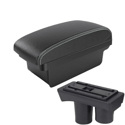 JBPIHZT Für Citroën C2 2003 2004 2005 2006 2007 2008 2009 Armlehnen-Staufach Innenraumzubehör Mit USB(A3 Black white NO USB) von JBPIHZT