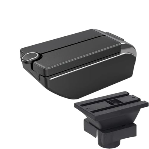 JBPIHZT Für Citroën Für Sega Autoarmlehnenbox Innenumbau Großer Stauraum Mit USB(B3 white line 7 usb) von JBPIHZT