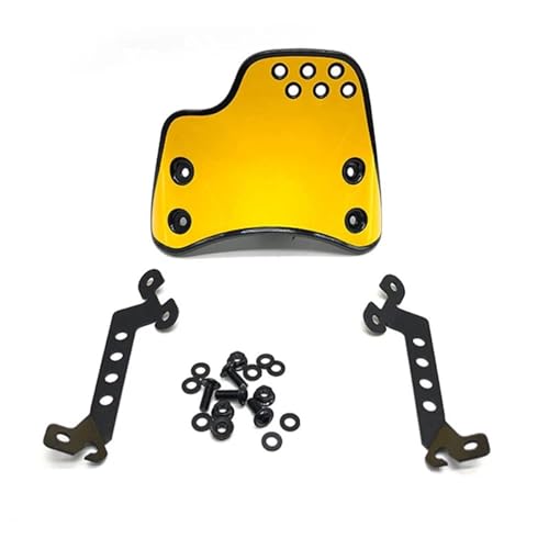 JBPIHZT Für Ducati Für Scrambler 400 800 2015-2023 Motorrad Windschutzscheibe Windschild Abdeckung Windabweiser mit Halter(Gold) von JBPIHZT