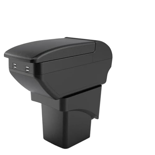 JBPIHZT Für Focus 2 Armlehnenbox Für Focus 2 Mk2 Autoarmlehne Zentrale Aufbewahrungsbox Armstütze(B2 Schwarze Linie 4 USB) von JBPIHZT