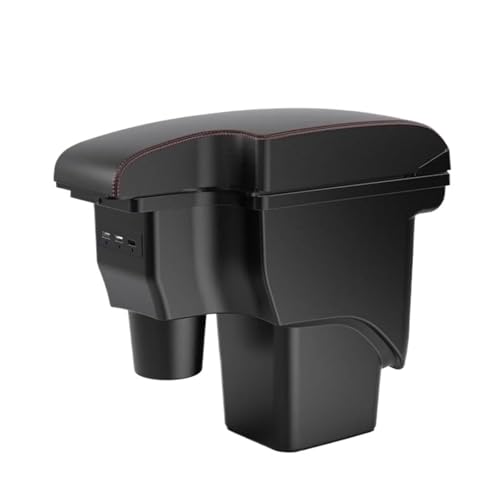 JBPIHZT Für Focus 2 Armlehnenbox Für Focus Mk2 Autoarmlehne Mittelkonsole Aufbewahrungsbox Leder(A1 genuine leather) von JBPIHZT