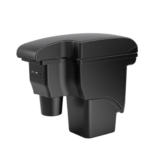 JBPIHZT Für Focus 2 Armlehnenbox Für Focus Mk2 Autoarmlehne Mittelkonsole Aufbewahrungsbox Leder(A3 genuine leather) von JBPIHZT