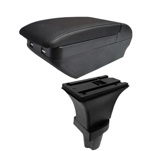JBPIHZT Für Kia Für Morning Für Picanto Auto-Armaturenbrett-Ablage Innenretrofit Innendetails(H All Black 4 USB) von JBPIHZT