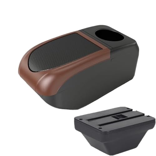JBPIHZT Für MG ZS Zentrale Armlehnenbox Nachrüstung Mit USB-Zubehör(B3 Brown frame 6USB) von JBPIHZT