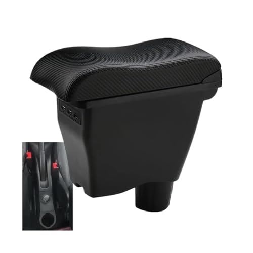 JBPIHZT Für Mercedes Für Smart 453 Für Fortwo Für Forfour 2015-2019 Armaturenbrettbox Nachrüstteile Innenraum Aufbewahrungsbox(C2 carbon texture 3USB) von JBPIHZT