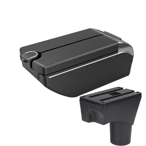 JBPIHZT Für N&issan Für Sunny Armstützen-Box Für N&issan Für March Für Micra K13 2010-2022 Autoarmlehne Armstaufach(B3 white line 7 usb) von JBPIHZT