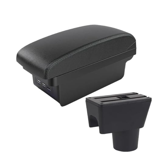 JBPIHZT Für R&enault Für Duster I 2010 2011 2012-2021 Armlehnenbox Aufbewahrungsbox Innenraum Autoteile Zentrale Armlehnenbox(B2 schwarze Linie 3USB) von JBPIHZT