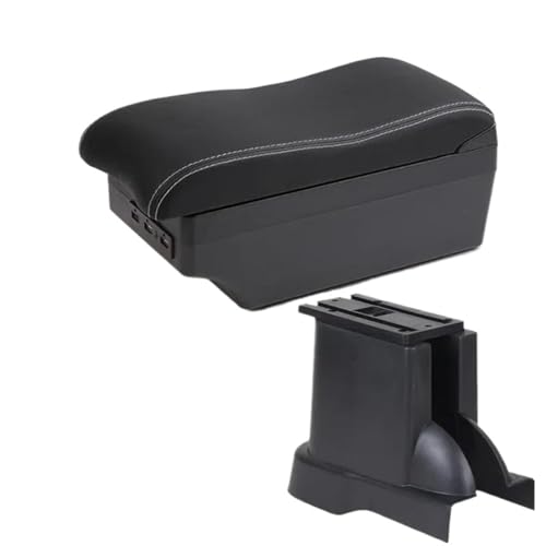 JBPIHZT Für Suzuki Für Alto Armaturenbrett-Ablage Auto-Armstützenzubehör Zentraler Lagerarm Aufbewahrungsboxprodukte Mit USB-Schnittstelle(C3 weiße Linie 7USB) von JBPIHZT
