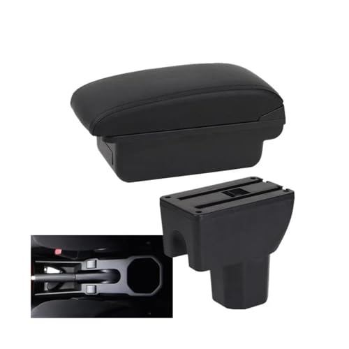 JBPIHZT Für Suzuki Für IGNIS Armlehnenbox Nachrüstteile Innenraum-Aufbewahrungsbox Mittelarmlehnenbox(A2 schwarze Linie Kein USB) von JBPIHZT
