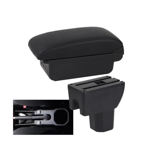 JBPIHZT Für Suzuki Für IGNIS Armlehnenbox Nachrüstteile Innenraum-Aufbewahrungsbox Mittelarmlehnenbox(B2 schwarze Linie 3USB) von JBPIHZT