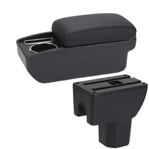 JBPIHZT Für Suzuki Für IGNIS Auto-Armlehnenbox Nachrüstteile Innenraum Getränkehalter Aufbewahrungsbox Zubehör(C2 Schwarze Linie KEIN USB) von JBPIHZT