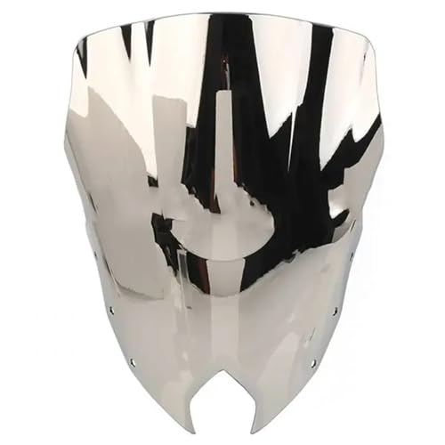 JBPIHZT Für Y&amaha FZS600 FZ6R FZ6-R FZ-6R XJ6 F XJ-6F 2009-2017 Windschutz Bildschirm Windabweiser Double Bubble Windschutzscheibe(Chrom) von JBPIHZT