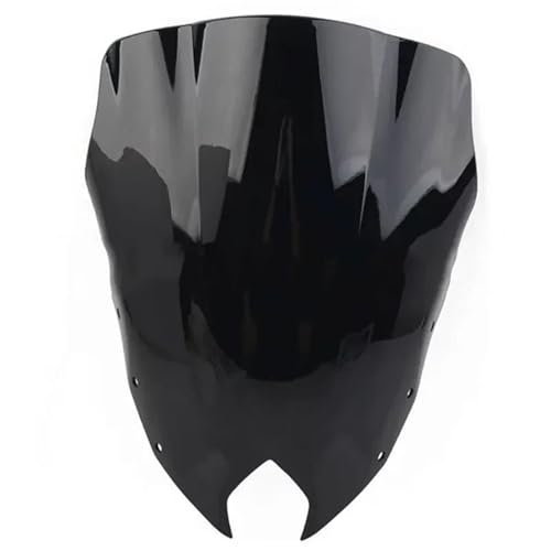 JBPIHZT Für Y&amaha FZS600 FZ6R FZ6-R FZ-6R XJ6 F XJ-6F 2009-2017 Windschutz Bildschirm Windabweiser Double Bubble Windschutzscheibe(SCHWARZ) von JBPIHZT