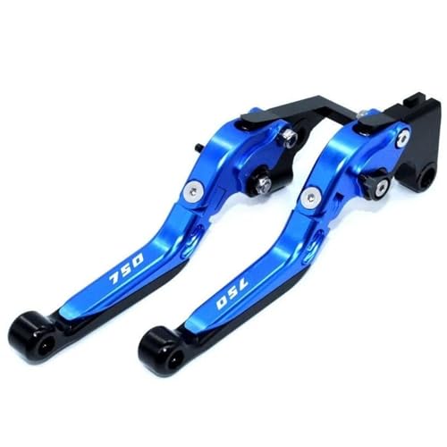 JBPIHZT Kupplungs Motorradzubehör Für Kawasaki Z750 Z 750 2007 2008 2009 2010 2012 Klappbare Ausziehbare Bremskupplungshebel Bremshebel(Blau) von JBPIHZT