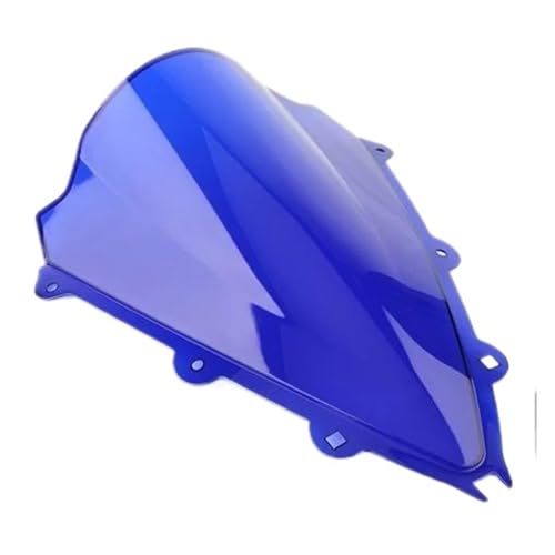 JBPIHZT Motorrad-Doppelblasen-Windschutzscheibe Für Aprilia RSV4 RSV 4 2009 2010 2011 2012 2013 2014 Windschutz Karosserie Deflektor ABS(Blau) von JBPIHZT