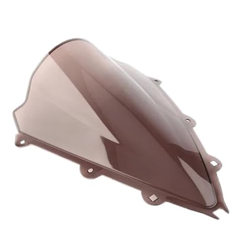 JBPIHZT Motorrad-Doppelblasen-Windschutzscheibe Für Aprilia RSV4 RSV 4 2009 2010 2011 2012 2013 2014 Windschutz Karosserie Deflektor ABS(Braun) von JBPIHZT