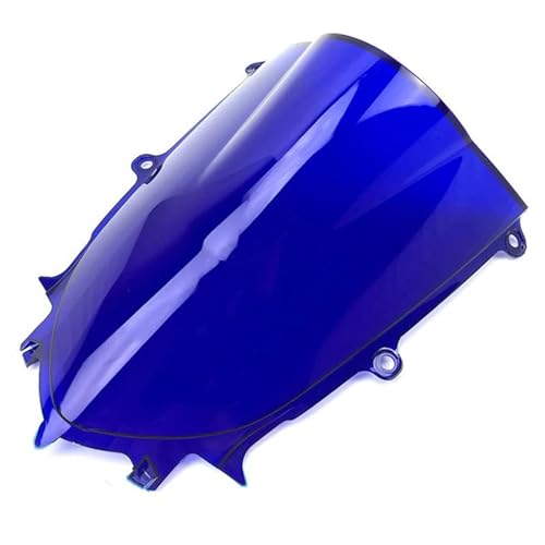 JBPIHZT Motorrad Sport Windschutzscheibe Doppelwölbung Für Y&amaha YZF-R7 YZF R7 R6 YZFR7 2021 2022 2023 2024(Blau) von JBPIHZT