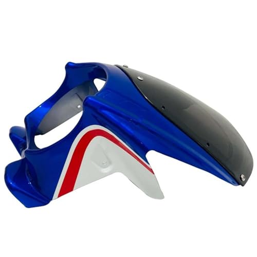 JBPIHZT Motorradverkleidung Modifizierte Schutzabdeckung Abdeckung Zubehör ABS-Material Motorradkopfbedeckung Glatt Passend Für CB400(Blue-White) von JBPIHZT