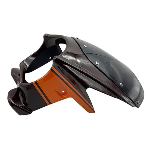 JBPIHZT Motorradverkleidung Modifizierte Schutzabdeckung Abdeckung Zubehör ABS-Material Motorradkopfbedeckung Glatt Passend Für CB400(Orange) von JBPIHZT