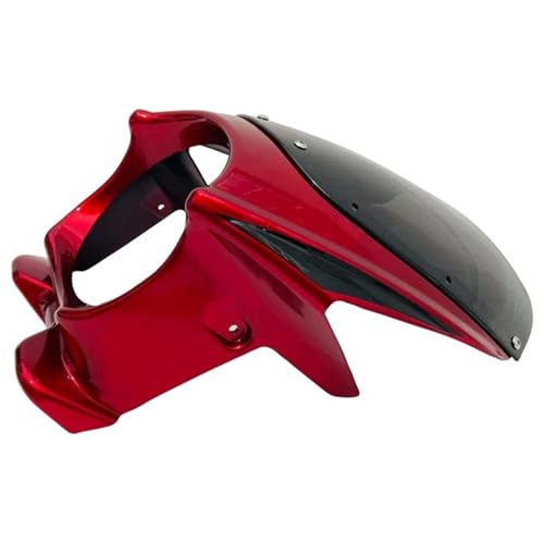 JBPIHZT Motorradverkleidung Modifizierte Schutzabdeckung Abdeckung Zubehör ABS-Material Motorradkopfbedeckung Glatt Passend Für CB400(ROT) von JBPIHZT