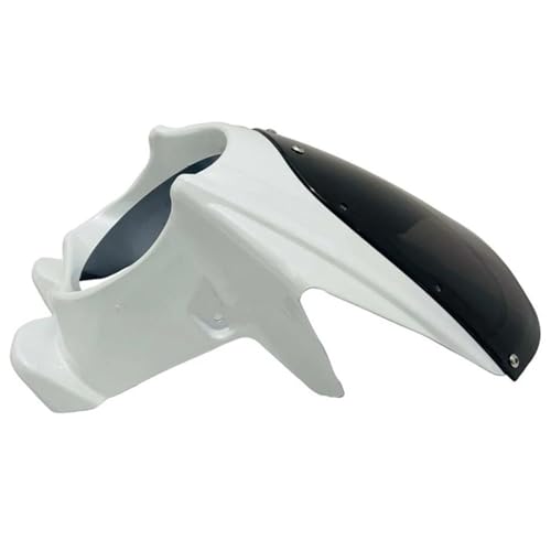 JBPIHZT Motorradverkleidung Modifizierte Schutzabdeckung Abdeckung Zubehör ABS-Material Motorradkopfbedeckung Glatt Passend Für CB400(Weiss) von JBPIHZT