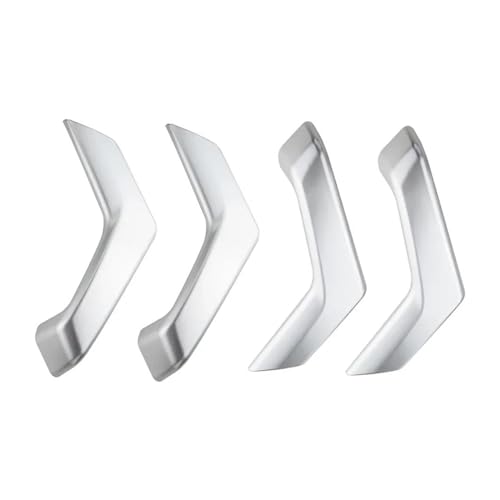JBPIHZT Teile des inneren Türgriffs 4 Stück/Set Für VW Für T-R&OC Für TROC 2018 2019 2020 2021 2022 2023 Auto Innentür Armlehnengriff Abdeckung Zieraufkleber Innenraum Türgriff(Silber) von JBPIHZT