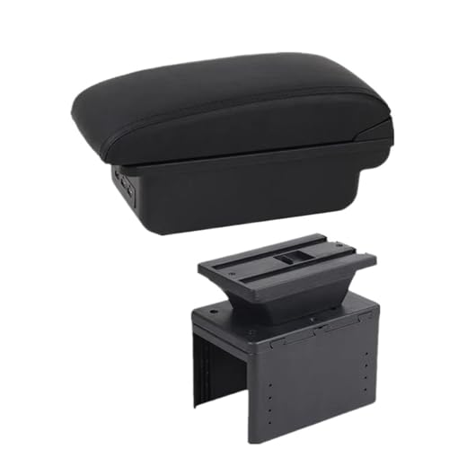 JBPIHZT Universelle Auto-Armaturenbrett-Box Universelles Modell Armstützen-Autoszubehör Aufbewahrungsbox Nachrüstteile Erhöhen Müdigkeit Lindern(B1 Schwarze Linie 3USB) von JBPIHZT