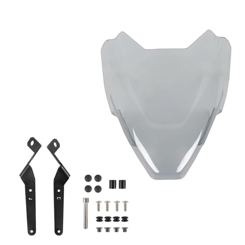 JBPIHZT Windschutzscheibe Motorrad Windschutzscheibe Screen Protector Deflektor Verkleidung Für Ducati Für Streetfighter V4 V4S 2020 2021 2022(GRAU) von JBPIHZT
