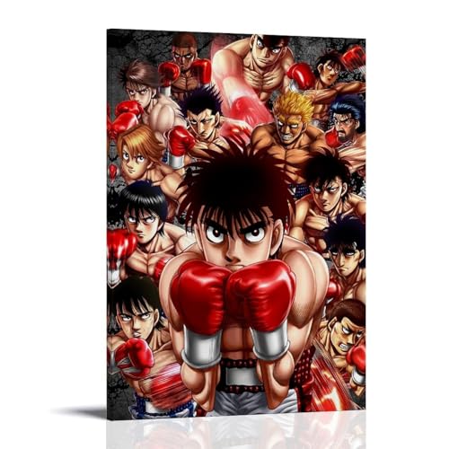 JBQOUOUZ Kunstdruck auf Leinwand, Motiv: Kampfgeist, heißblütig, Anime, klassisches Anime, Wandkunst, dekoratives Gemälde, Schlafzimmer, 40 x 60 cm, Rahmenstil JBQOUOUZ Kunstdruck auf Leinwand, Motiv: Kampfgeist, heißblütig, Anime, klassisches Anime, Wandkunst, dekoratives Gemälde, Schlafzimmer, 40 x 60 cm, Rahmenstil von JBQOUOUZ