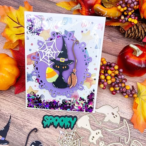 Alinacutle Halloween-Metall-Stanzform für Geschenkverpackungen, Papierbasteln, handgefertigte Kartenherstellung, DIY-Grußkarten, Scrapbooking und Album, Urlaubsgeschenke, Dekoration (niedliche Alinacutle Halloween-Metall-Stanzform für Geschenkverpackungen, Papierbasteln, handgefertigte Kartenherstellung, DIY-Grußkarten, Scrapbooking und Album, Urlaubsgeschenke, Dekoration (niedliche von JBQUEEN