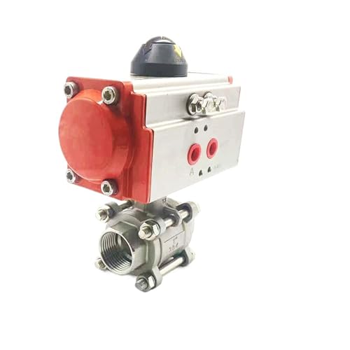 1/4" Three Piece High Platform Pneumatic Ball Valve Stainless Steel 304 Double Acting Cylinder von JBWDWBKJG