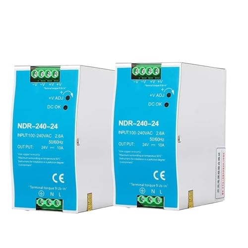 240W Industrial DIN Rail Switching Power Supply 12V 24V 48V AC/DC Single Output Source Power NDR-240-12 NDR-240-24 NDR-240-48(12V_240W) von JBWDWBKJG