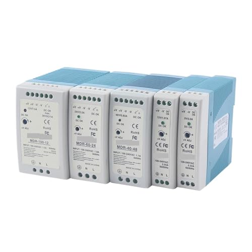 AC/DC Industrial mini Din rail power supply switch MDR-10W 20W 40W 60W 100W Single output Switching 5V 12V 15V 24V 36V48V source(24V,MDR-60) von JBWDWBKJG