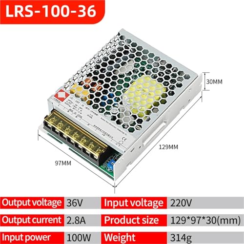 LRS-100W Ultra Thin Pulse Power Supply Series AC to DC 100-240V AC 5V 12V 24V 48VDC 20A 8.3ALighting Transformer Adapter SMPS(36V-2.8A-100W) von JBWDWBKJG