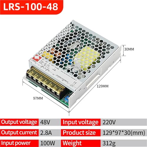 LRS-100W Ultra Thin Pulse Power Supply Series AC to DC 100-240V AC 5V 12V 24V 48VDC 20A 8.3ALighting Transformer Adapter SMPS(48V-2.8A-100W) von JBWDWBKJG