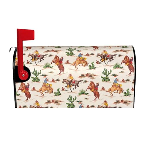 Cowboy Ride Horse Print Cute and Unique Easy to Install Magnetic Mailbox Cover Waterproof Mailbox Decor Cowboy Ride Horse Print Cute and Unique Easy to Install Magnetic Mailbox Cover Waterproof Mailbox Decor von JBYJBX