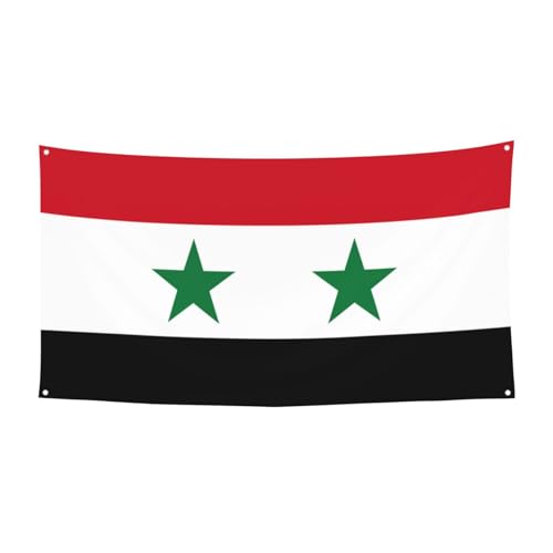 Flagge der Arabischen Republik Syrien Druck Hallowmas Party Banner Feiern Urlaub Event Dekoration für drinnen und draußen wiederverwendbar Flagge der Arabischen Republik Syrien Druck Hallowmas Party Banner Feiern Urlaub Event Dekoration für drinnen und draußen wiederverwendbar von JBYJBX