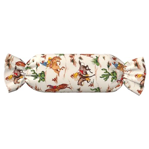 JBYJBX Cowboy-Reitpferd-Druck, Süßigkeiten, zylindrisch, praktisch, vielseitig, bequem, Schlafzimmer, Wohnzimmer, Reisen von JBYJBX