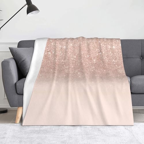 JBYJBX Flanell-Überwurfdecke mit rotgoldenem Tapetendruck, Anti-Pilling, leicht, für Reisen, Zuhause, Dekoration, Geschenke von JBYJBX