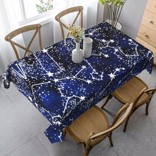 JBYJBX Rechteckige Tischdecke, leuchtet im Dunkeln, für Esszimmer, Party, Innen- und Außenbereich, dekorative Tischdecke von JBYJBX